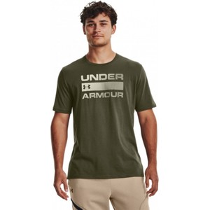 Zielony t-shirt Under Armour z nadrukiem