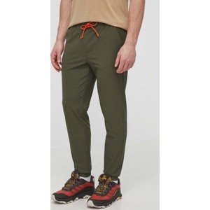 Zielone spodnie Marmot w sportowym stylu z tkaniny