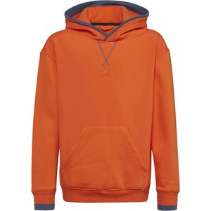 Pomarańczowa bluza dziecięca Adidas z polaru dla chłopców