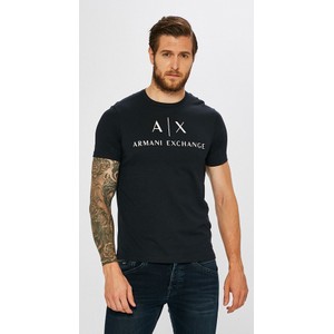 T-shirt Armani Exchange z krótkim rękawem z dzianiny