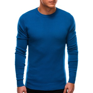 Niebieski sweter Edoti w stylu casual