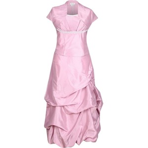 Różowa sukienka Fokus asymetryczna midi