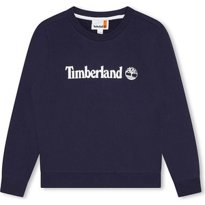 Granatowa bluza dziecięca Timberland z bawełny