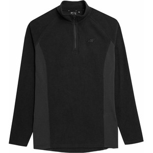 Czarna bluza 4F z polaru w sportowym stylu