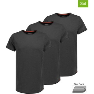 Czarny t-shirt SUBLEVEL z bawełny w stylu casual z krótkim rękawem