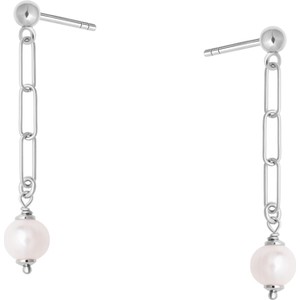 Pearls - Biżuteria Yes Kolczyki srebrne z perłami - Pearls