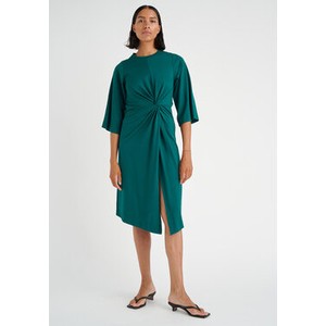 Zielona sukienka InWear z długim rękawem midi
