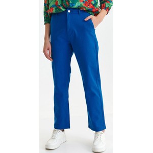 Niebieskie spodnie Top Secret w stylu casual z tkaniny