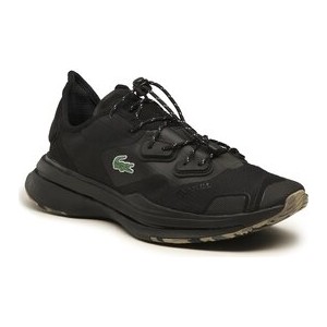 Czarne buty sportowe Lacoste w sportowym stylu