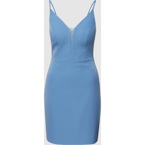 Niebieska sukienka Troyden Collection na ramiączkach dopasowana
