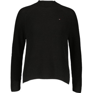 Czarny sweter Tommy Hilfiger z bawełny w stylu casual