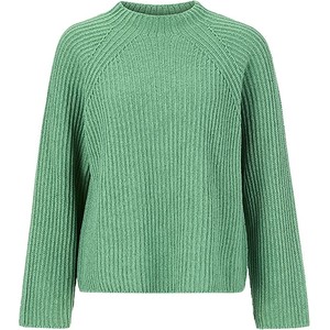 Zielony sweter Rich & Royal z bawełny w stylu casual