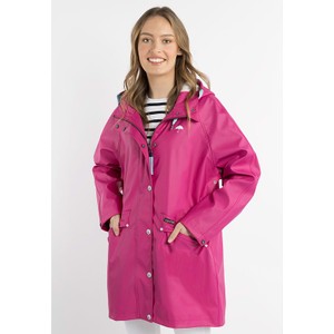 Różowy płaszcz Schmuddelwedda w stylu casual z kapturem