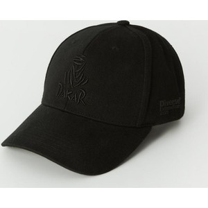 Czarna czapka diversesystem z nadrukiem