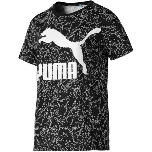 T-shirt Puma z okrągłym dekoltem z krótkim rękawem z nadrukiem
