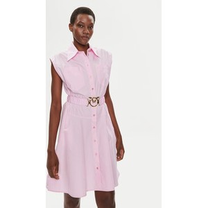 Sukienka Pinko w stylu casual z kołnierzykiem koszulowa