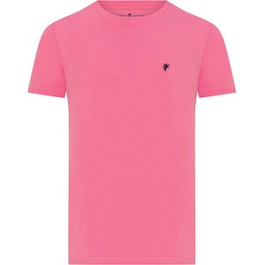 Różowy t-shirt Denim Culture z bawełny