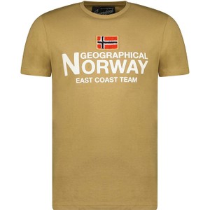 T-shirt Geographical Norway w sportowym stylu z krótkim rękawem z bawełny