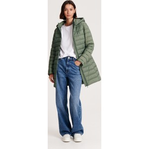 Zielony płaszcz Reserved w stylu casual