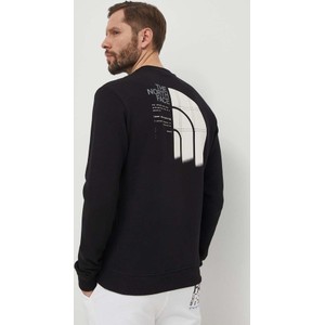 Czarna bluza The North Face z bawełny z nadrukiem w sportowym stylu