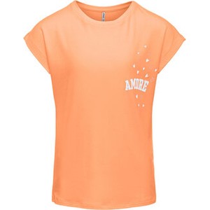Pomarańczowa bluzka dziecięca Kids ONLY