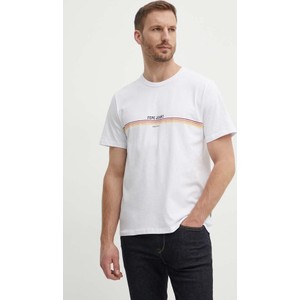 T-shirt Pepe Jeans z nadrukiem z bawełny