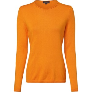Pomarańczowy sweter Franco Callegari z bawełny
