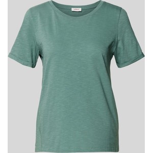 T-shirt S.Oliver w stylu casual z okrągłym dekoltem