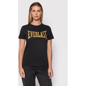 Czarny t-shirt Everlast z krótkim rękawem