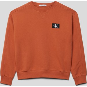 Pomarańczowa bluza dziecięca Calvin Klein dla chłopców