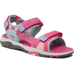 Różowe buty dziecięce letnie Kangaroos dla dziewczynek na rzepy