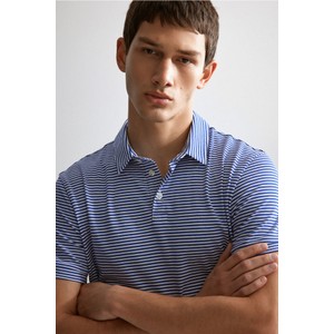 Niebieska koszulka polo H & M w stylu casual