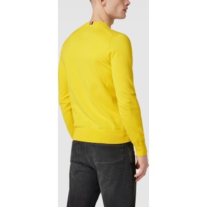 Żółty sweter Tommy Hilfiger w stylu casual z bawełny