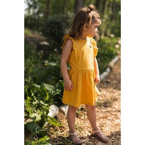 Żółta sukienka dziewczęca Koko Noko z bawełny