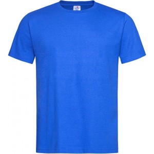 Granatowy t-shirt Stedman z krótkim rękawem z bawełny