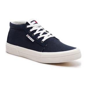 Tommy Jeans Sneakersy Tjm Mid Cut Canvas Color EM0EM01412 Granatowy