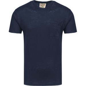 Granatowy t-shirt Mc2 Saint Barth z krótkim rękawem w stylu klasycznym