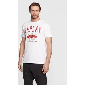 T-shirt Replay z krótkim rękawem w młodzieżowym stylu