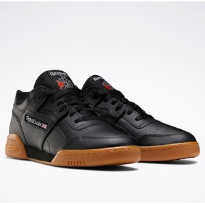 Reebok Skórzane sneakersy &amp;quot;Workout Plus&amp;quot; w kolorze czarnym