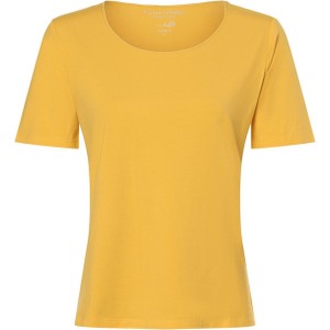 Żółty t-shirt Franco Callegari z bawełny