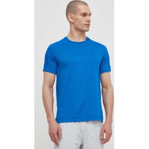 Niebieski t-shirt Calvin Klein z krótkim rękawem w stylu casual