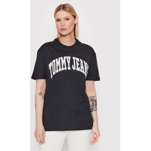 T-shirt Tommy Jeans z okrągłym dekoltem w młodzieżowym stylu z krótkim rękawem