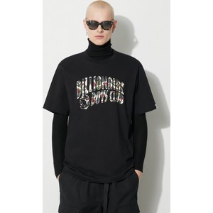 Czarny t-shirt Billionaire Boys Club z krótkim rękawem w młodzieżowym stylu z bawełny