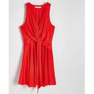 Czerwona sukienka Reserved kopertowa w stylu casual mini