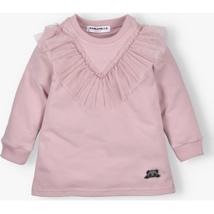 Różowa bluzka dziecięca Pandamello dla dziewczynek