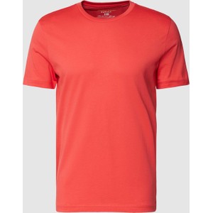 Czerwony t-shirt Christian Berg z bawełny