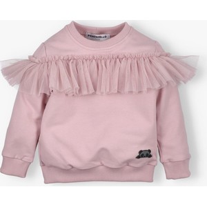 Różowa bluza dziecięca Pandamello z tiulu