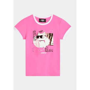 Różowa bluzka dziecięca Karl Lagerfeld