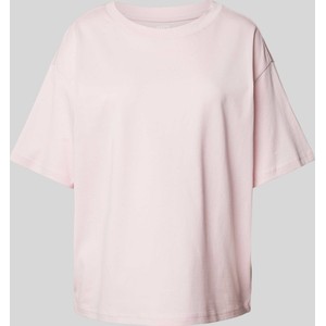 Różowy t-shirt Jake*s w stylu casual z bawełny