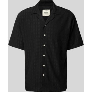 Czarna koszula Redefined Rebel w stylu casual z krótkim rękawem